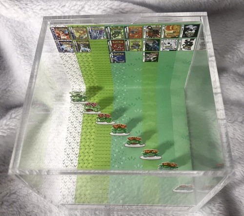 Pokemon Venusaur Evolution Handmade Diorama Fanart Pixel Package Gamer Cube - Imagen 4 de 7