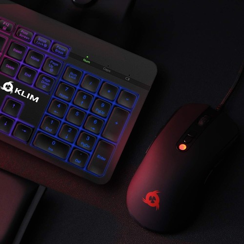 KLIM Light V2 Gaming Tastatur Kabellos QWERTZ RGB Schwarz - Bild 3 von 9