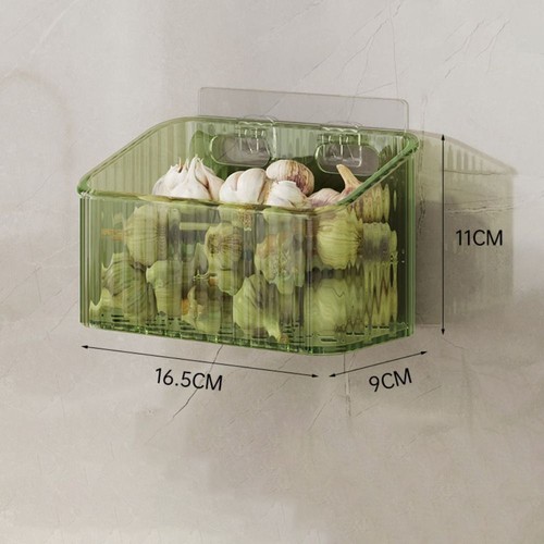 Zwiebel Ingwer Knoblauch Aufbewahrung sbox Wand montiert Aufbewahrung regal - Bild 12 von 12