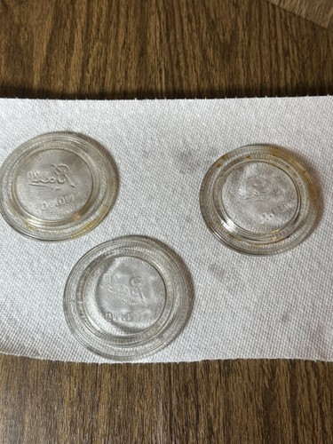 Vintage Ball glass lid No 10 3 pieces - Picture 3 of 4