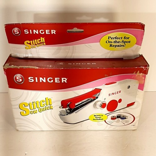 Singer 01663 Stitch Sew Quick Portable Mending Machine Hand Held Sewing Compact - Picture 4 of 5