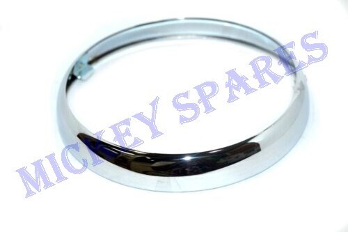 Lunette jante phare chrome Lucas Type 7" Triumph BSA Norton AJS - Photo 2/3
