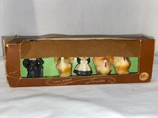 Vintage GURLEY NOVELTY John/Priscilla THANKSGIVING Turkey PILGRIM CANDLES(W/Box)
