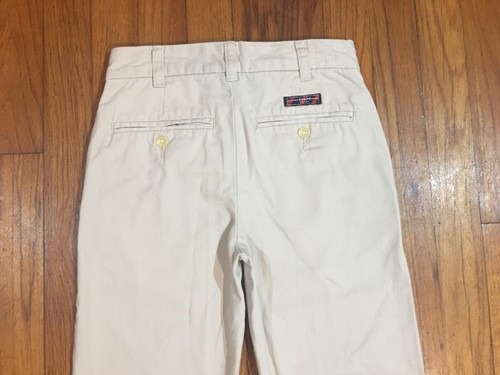 CHAPS CLASSIC CHINO BEIGE PANTS BOYS YOUTH SIZE 8 24W x 25L DRESS CASUAL SLACKS - Picture 12 of 12