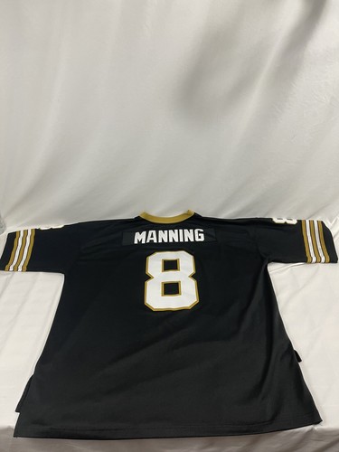Archie Manning #8 New Orleans Saints Mitchell Ness Black Jersey Mens Sz 56 3XL - Picture 2 of 7