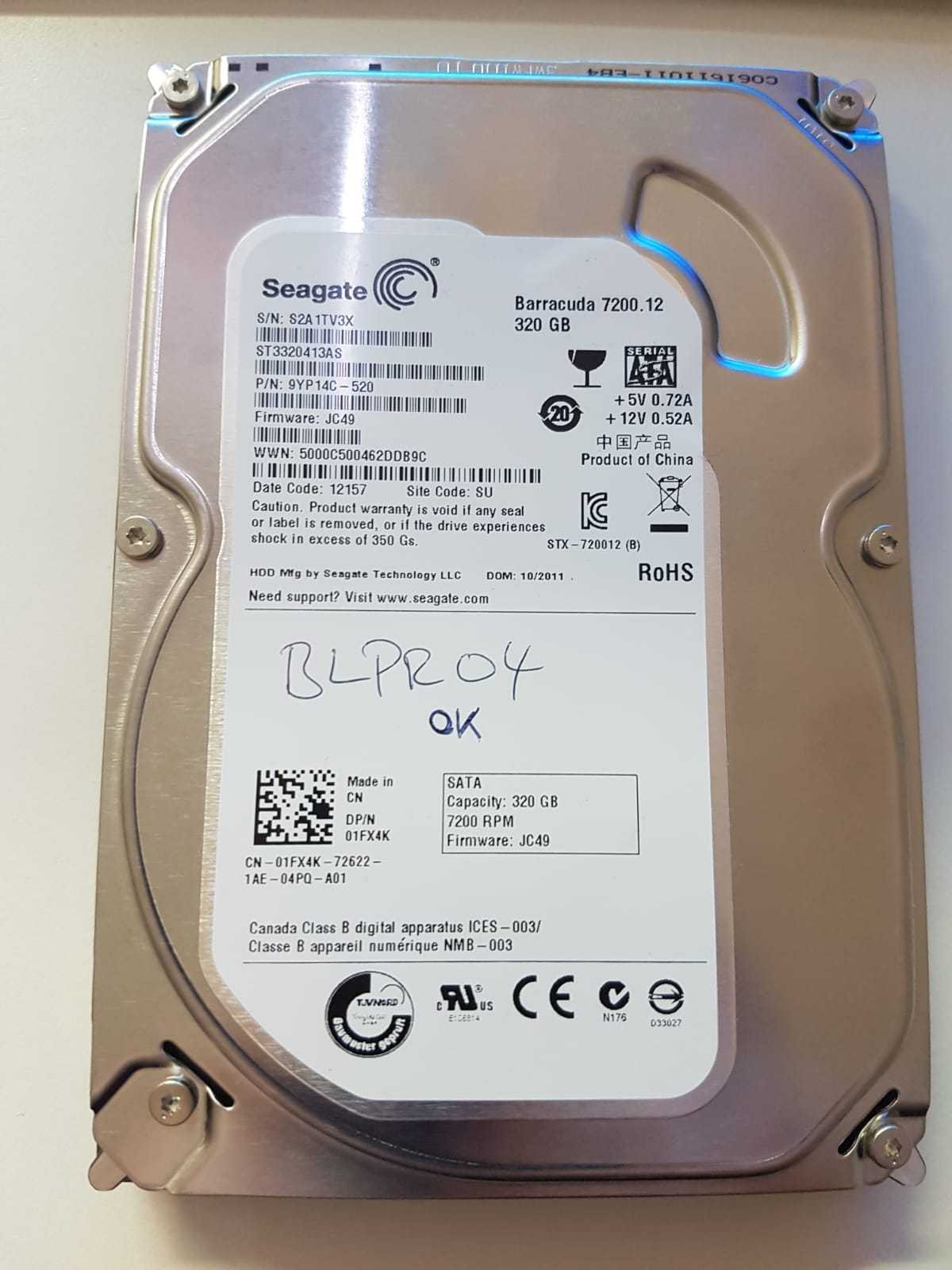 Seagate Barracuda 3.5" SATA HDD 320GB ST3320413AS F/W JC49 PCB ...