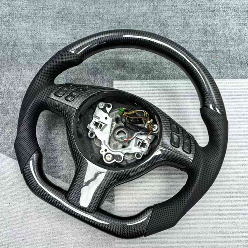 Real Carbon Fiber Steering Wheel FOR BMW M3 E46 E39 E53 330ci 325i 2001-2006 - Picture 2 of 10