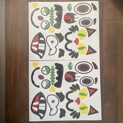 Machen Sie 38 Gesichter Kürbis Deko Aufkleber mit 12 Stickerbögen - Bild 6 von 9