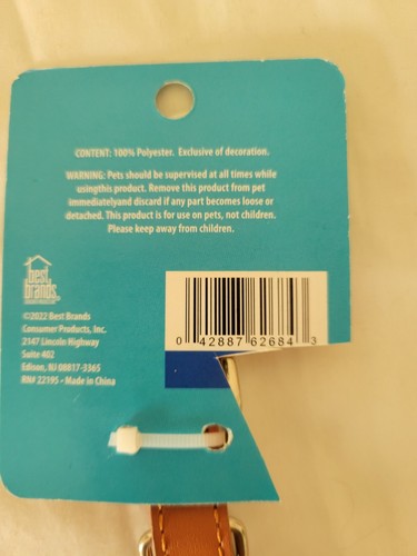 Cuello de cuerda para mascotas 10 pulgadas - 12 pulgadas funciona pequeño verde 100% poliéster ¡NUEVO CON ETIQUETAS! - Imagen 4 de 6