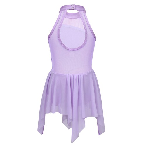 UK Kids Girls Ballet Dancewear Dress Leotard Gymnastics Bodysuit Lyrical Costume - Picture 27 of 75