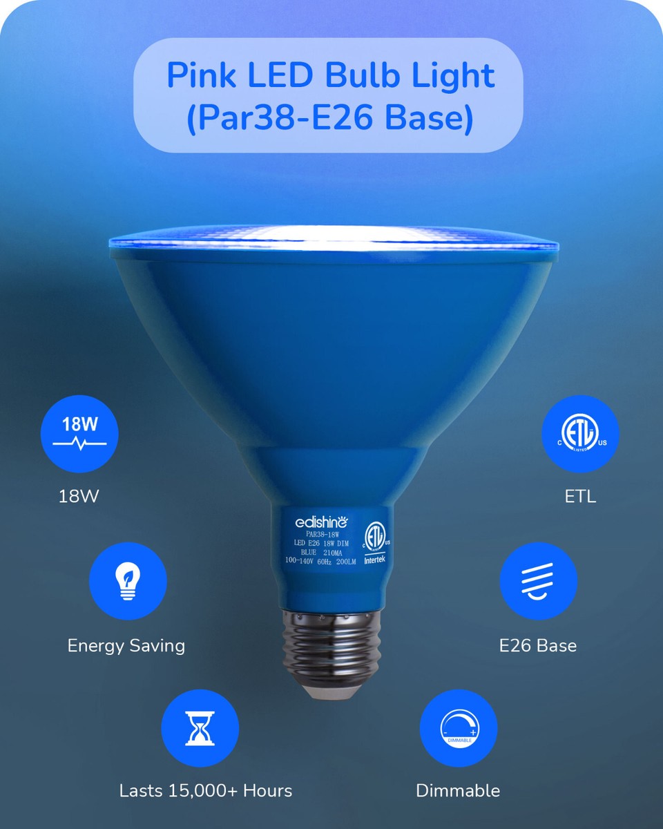 Blue flood light bulb deals