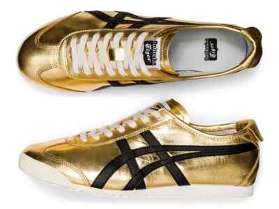 New Onitsuka Tiger MEXICO 66 PURE GOLD/BLACK Sneakers