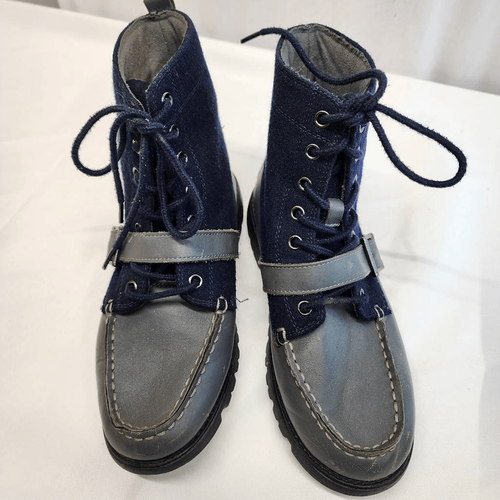 Polo Ralph Lauren Boys Size 5.5 Ranger Navy and Grey K - Picture 6 of 9