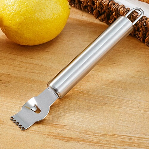 Edelstahl Obst Zitrus Zitronenschäler Cutter Slicer Reibe Küchengerät - Bild 3 von 8