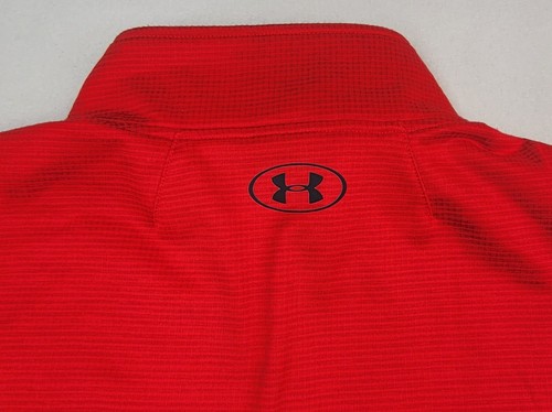 Under Armour Pullover Herren XL Coldgear Reactor Fitted 1/4 Zip Rot Schwarz Jacke - Bild 10 von 10