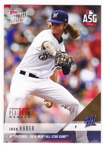 2018 Topps Now AS-33 Josh Hader