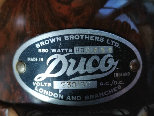 Vintage Brown Brothers Duco Bakelit Haartrockner - Bild 3 von 4