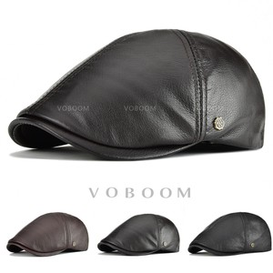 brown leather ivy cap