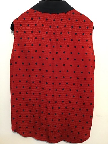 Anne Klein 100% silk print blouse, sz. S, made in Hong Kong, 5 button closure - Picture 2 of 16