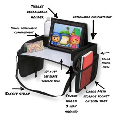 Kids Travel Tray  Car Seat Organizer, Brand new in black