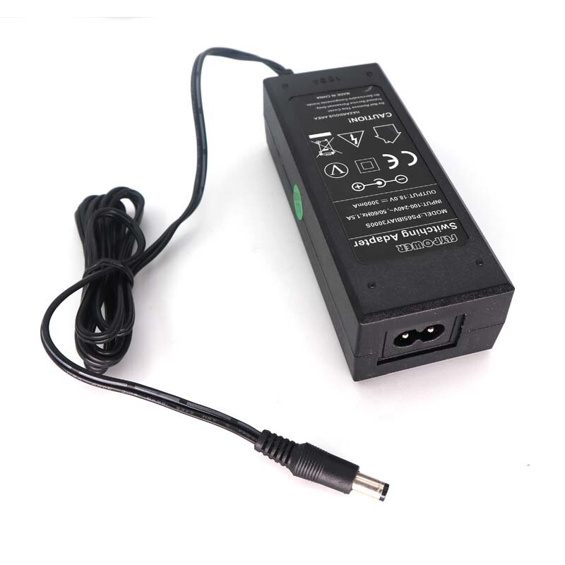 Adaptateur Secteur 18V 3A (54W) - Fiche 5.5x2.1/2.5mm - Pour Enceintes Boombox Et Appareils - Marque DIXIETREE