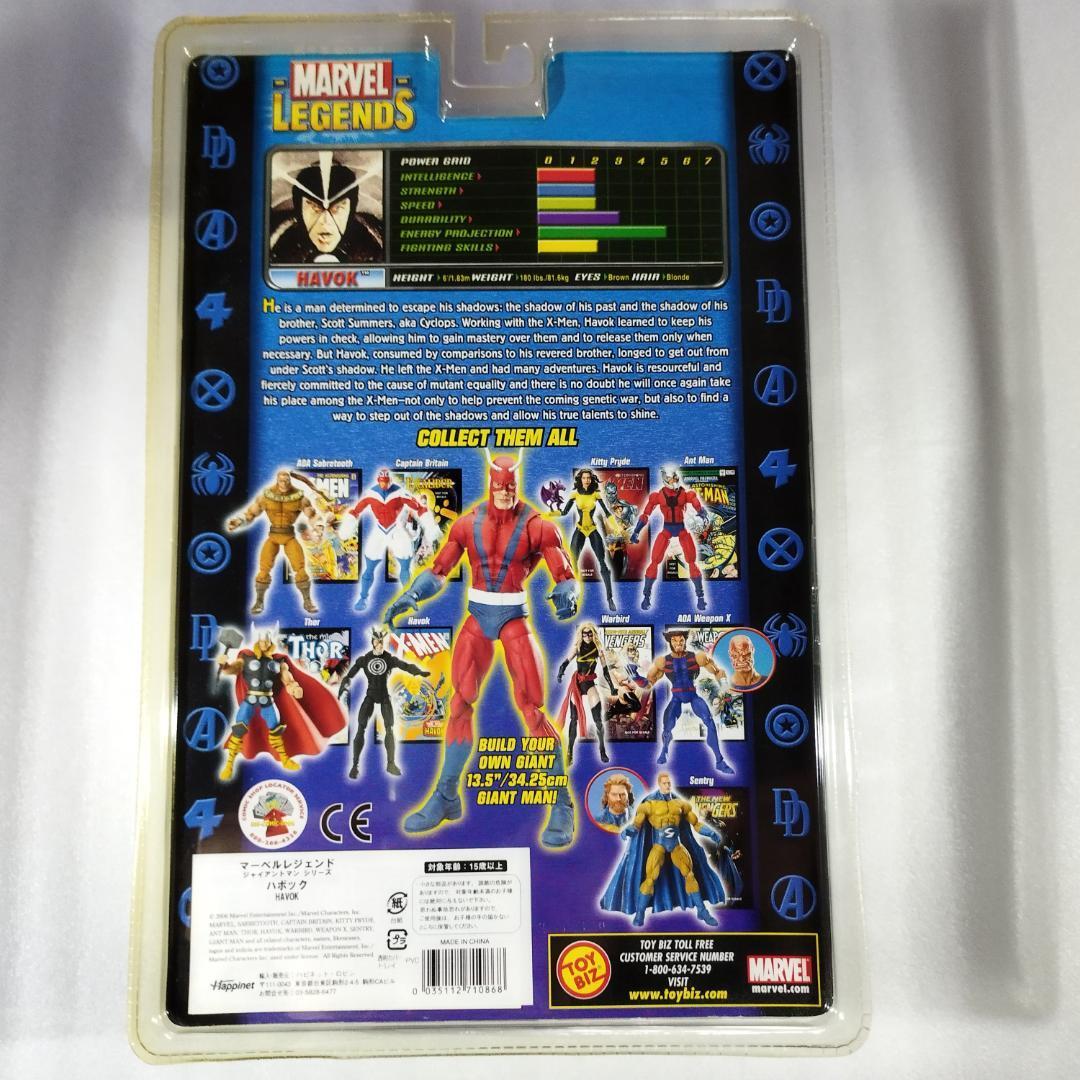 Amazon.com: Marvel 6 Inch Legends Series Havok : Toys & Games