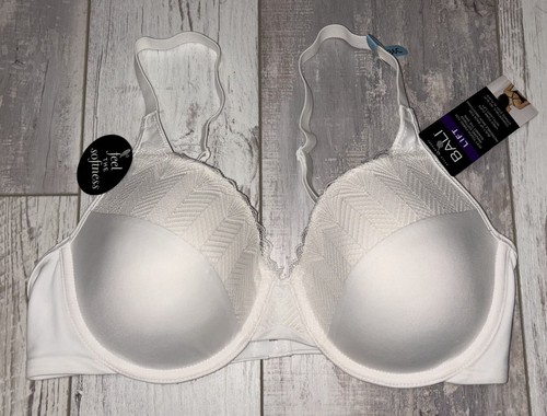 Bali Glättungs- & Lift-BH Größe 36C weiß DF0082 mit Cabrio-Riemen NEU
