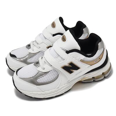 New Balance 2002R Wide NB White Black Kids Preschool Casual