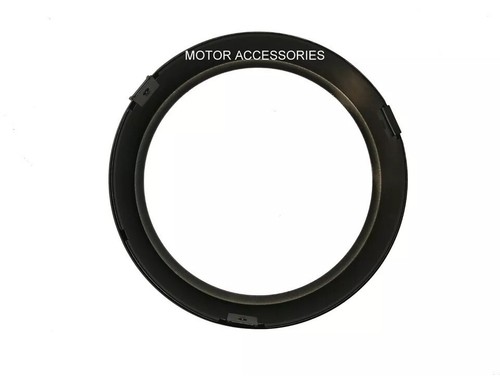 ANELLO CERCHIO FARO ESTERNO NERO ADATTO PER FARO LED ROYAL ENFIELD 7" METEOR 350 - Picture 3 of 3