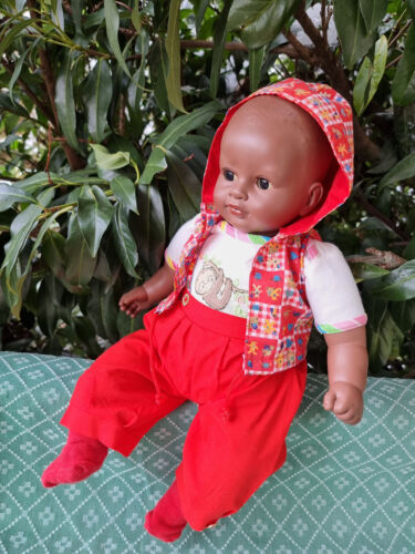 dunkle Corolle Baby Puppe 42 cm + Puppenkleidung 2001 Les Classiques Nourrisson - Bild 13 von 24