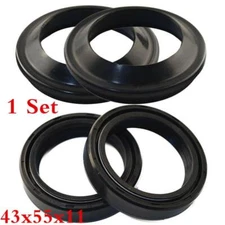 Front Fork Damper Motorcycles Shock W/ 2Pcs Oil Seal And 2Pcs Dust Seal Kits