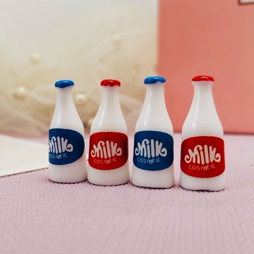 1 Set 1 12 Doll House Milk Bottle 3d Shape Add Vitality Miniature Food Milk - Picture 4 of 10