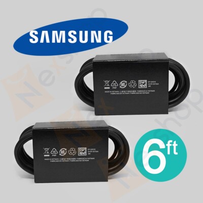 2x Original Samsung Galaxy S24 S23 S22 +/Ultra 5AMP 100Watt 6ft USB-C Cable
