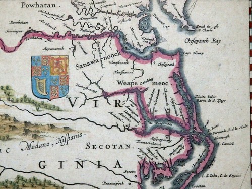 USA AMERIKA VIRGINIAE PARTIS AUSTRALIS ET FLORIDAE VIRGINIA FLORIDA BLAEU 1640 - Picture 11 of 12