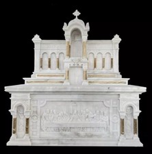 Traditional Carved Marble Church Altar + 120