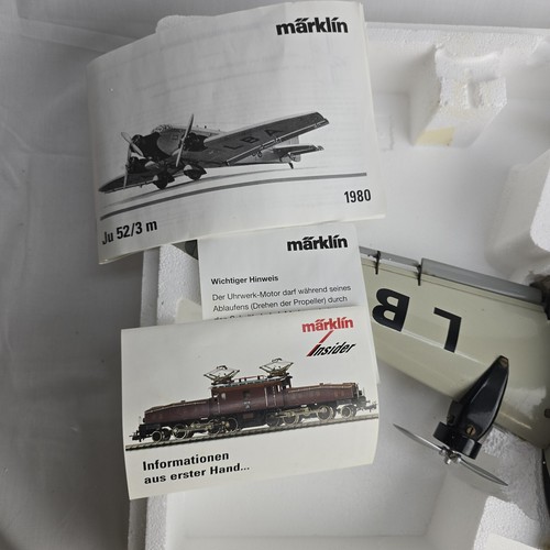 Märklin 1980 Junkers Ju 52 /3m Clockwork Plane - Picture 10 of 15