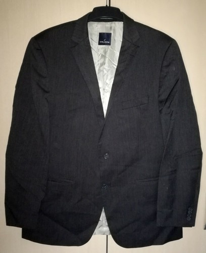 DANIEL HECHTER Paris €299.90 Tollegno 1900 Mens Dark Grey Wool Suit, DE size 58 - 第 2/12 張圖片