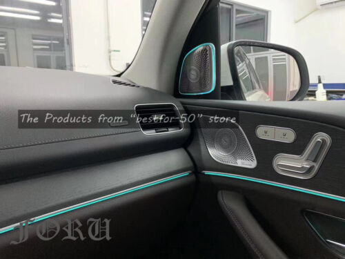 64 Colors 3D Speaker Tweeter Cover For Mercedes-Benz W167 GLE GLS Ambient Light - Picture 11 of 12