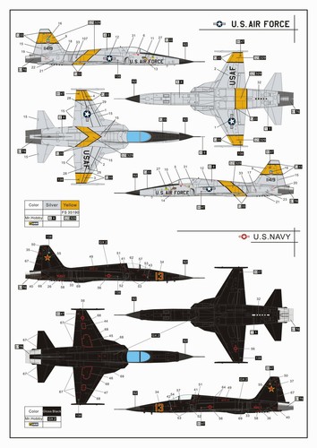 Dream Model 1/72 F-5E ""Tiger LL"" (Frühe Version) DM720013 - Bild 9 von 12