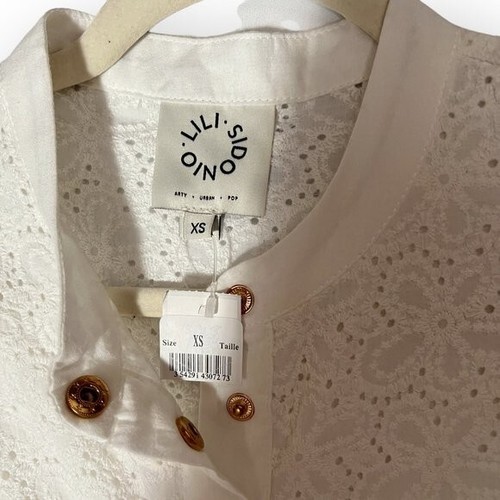 NWT Molly Bracken Lili Sidonio Eyelet Embroidered Belted Romper Size XS - Picture 2 of 6