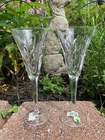NIB VTG 2000 Waterford Crystal Champagne Flutes LINCOLN COMMITMENT Limitd Ed Y2K