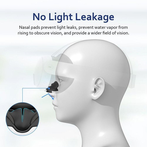 For Meta Q-uest3 VR Accessories Nose Pads Shading Light Mat Nasal Blocking M9O6 - Foto 9 di 14