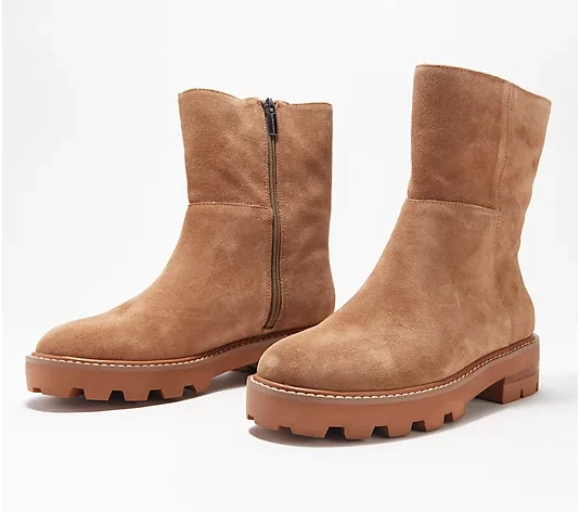 Verona faux shearling ankle bootie sale