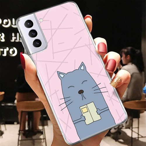 Funda TPU Suave Transparente para Samsung Galaxy S24 S23 A15 A35 A16 Divertida Gato Teléfono Cubierta - Imagen 78 de 78