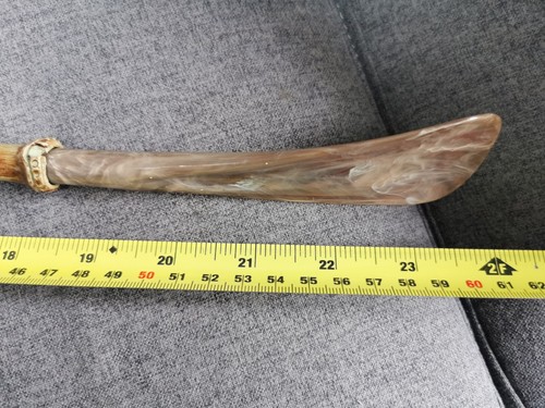 Vintage 1960s 2ft Shoe Horn, Plastic Bamboo Style , Deer With Antlers Head - Picture 8 of 8