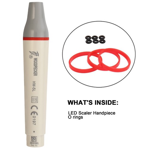 Escalador piezoeléctrico ultrasónico dental original Woodpecker HW-5L pieza de mano LED HW-5L EMS - Imagen 7 de 17