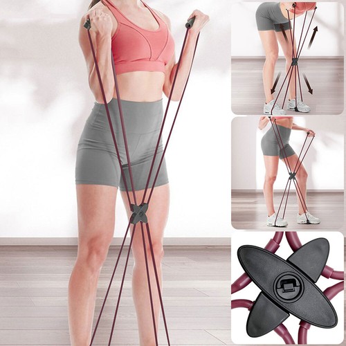 Pilates Reformer Resistance Band Kit Home Fitness Equipment for Total Body - Picture 2 of 7