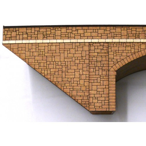 Stärke N 2 mm Maßstab Modelleisenbahn dreispurig Schwanenbahn Brücke Kit - Bild 2 von 2
