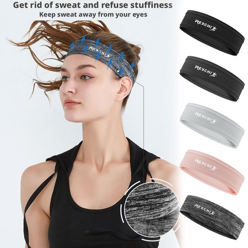 Sports Headband Sweatband High-performance Sweat-absorbing Elastic Dea3d8 GTR8 - Picture 19 of 25
