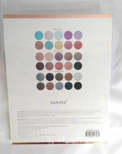Paleta de sombras de ojos de 30 colores brillante, brillo, acabado mate brillante melocotón glamour - Imagen 5 de 5